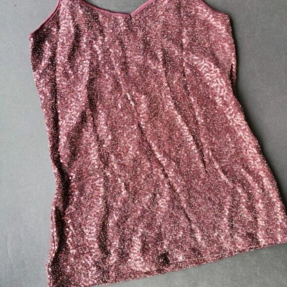 💍Express Maroon Sequin Tank - Picture 4 of 8